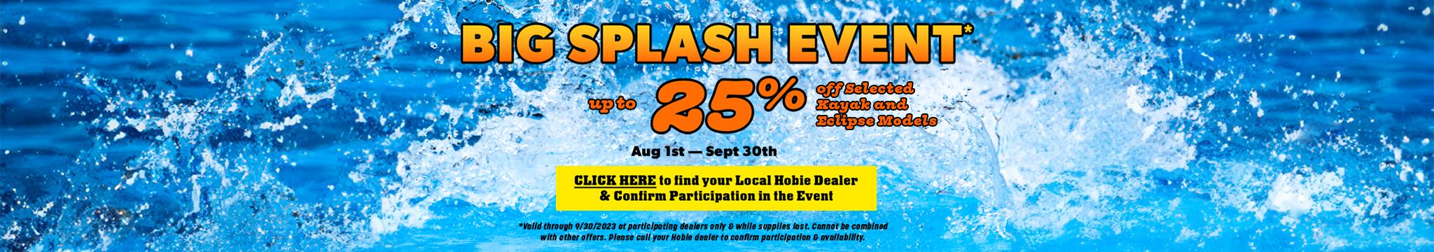 Big Splash Event Banner