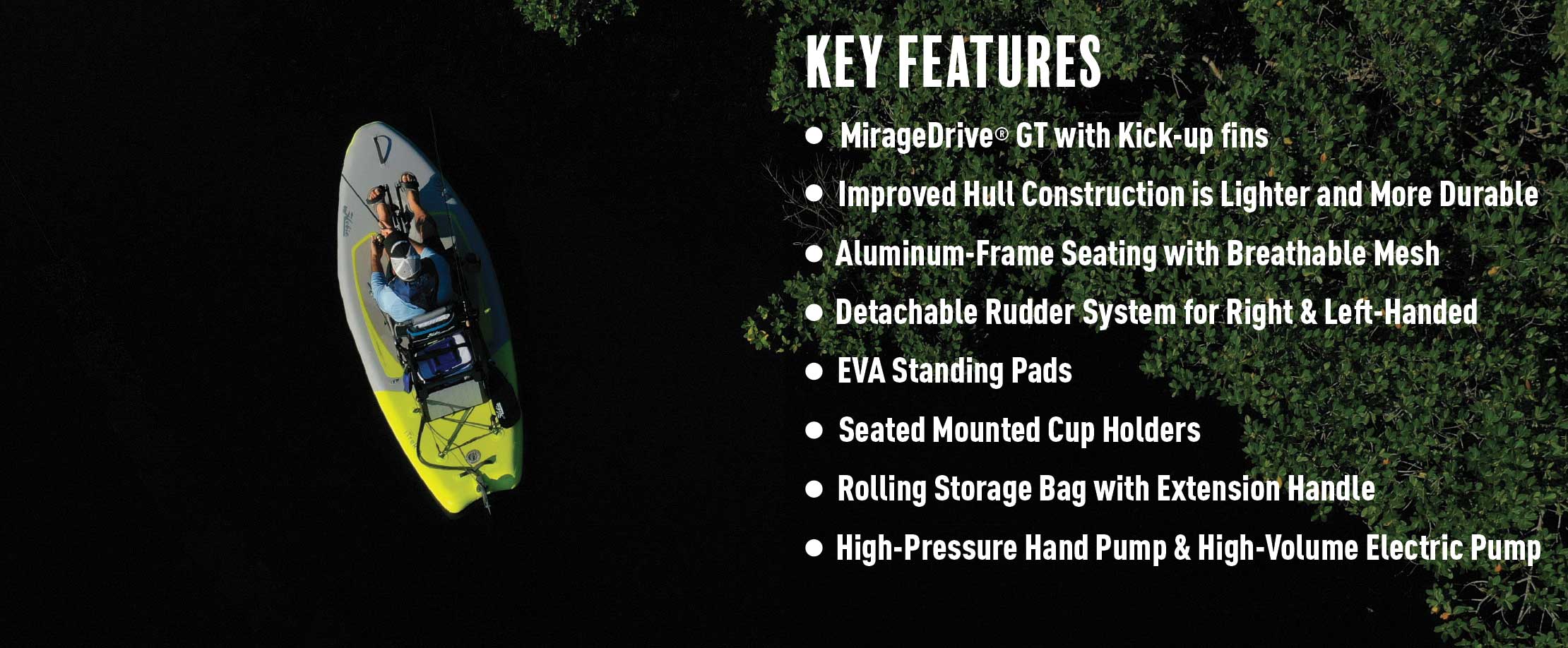 Mirage iTrek 9 Ultralight Features