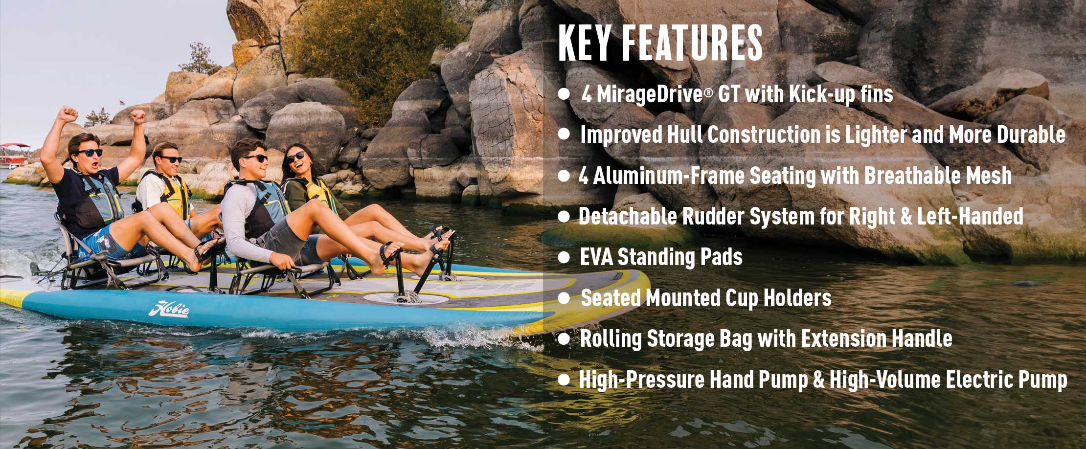 Hobie 2023 Mirage I-Trek Fiesta Slate 8 Hobie 2023 Mirage I-Trek Fiesta Slate -Kayak Sale Store psf itrek fiesta