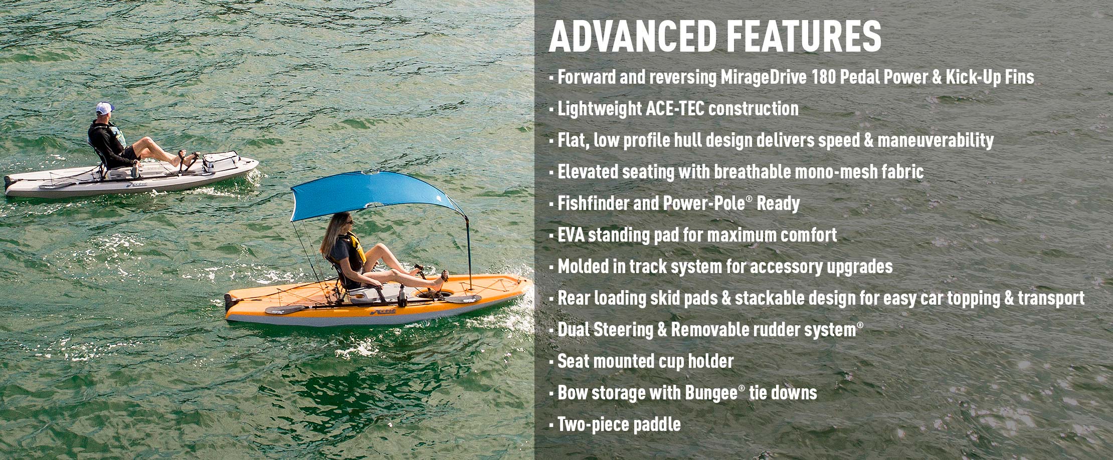 Hobie 2023 Mirage Lynx 11 12 Mirage Lynx Features