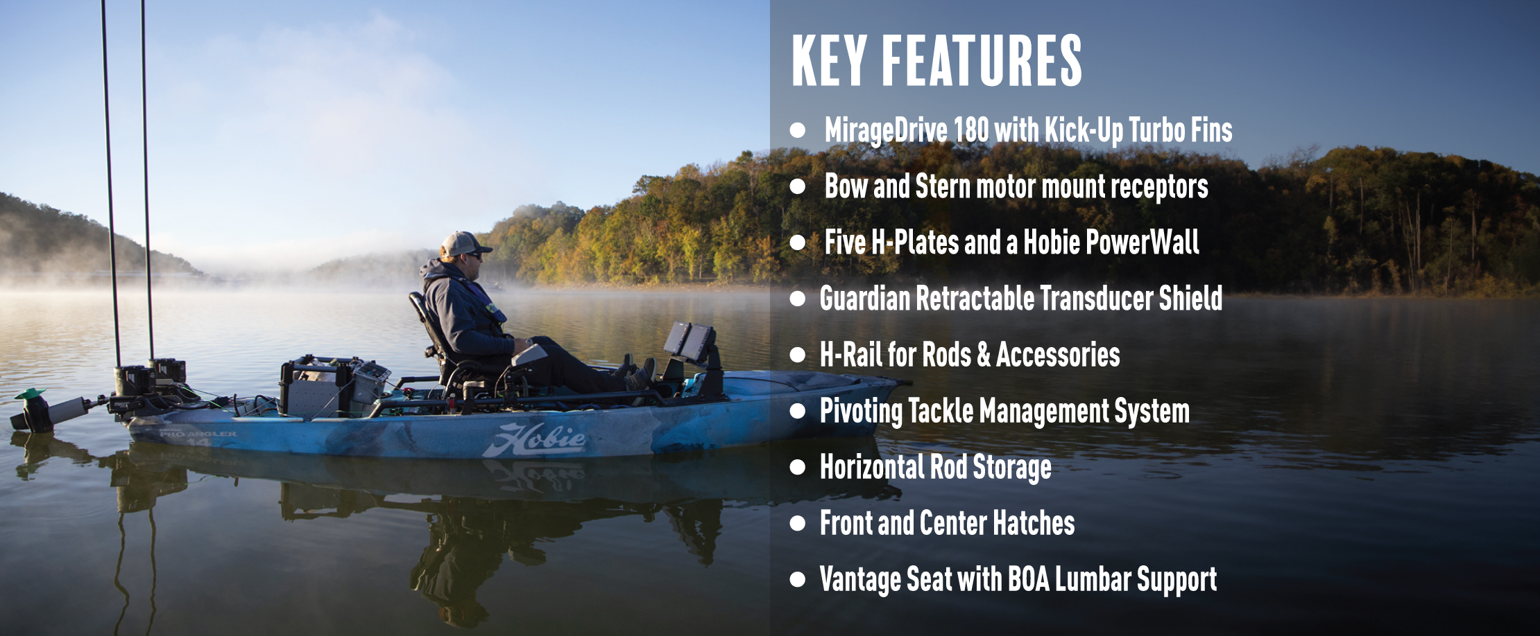 Mirage Pro Angler 14 Features