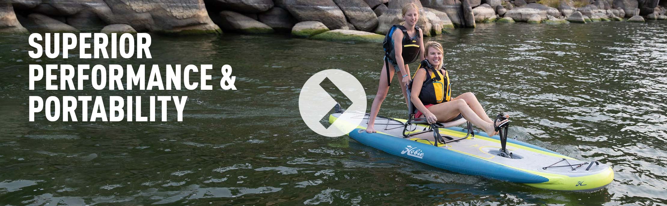 Hobie Mirage ITREK Fiesta. Kayak hinchable a pedales.