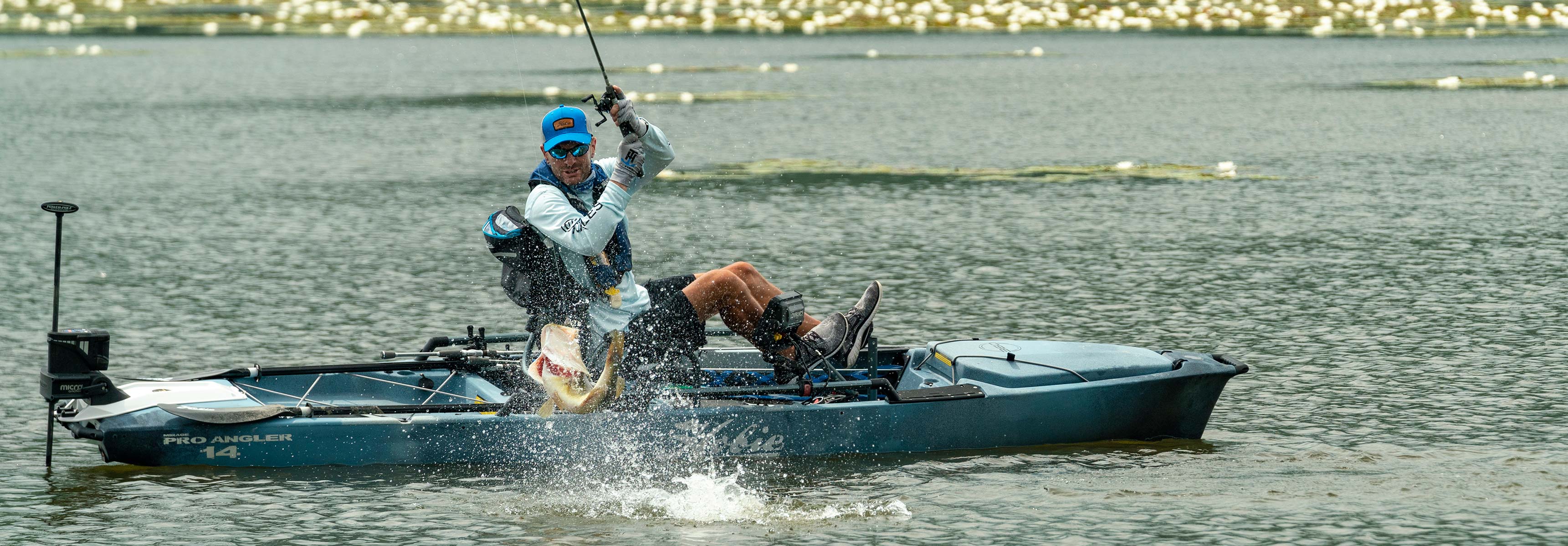 Mirage Pro Angler 14 with 360 Drive Technology mobile header image